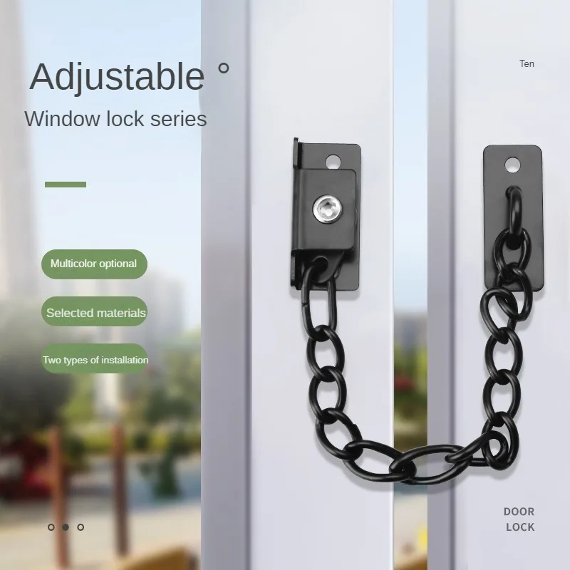 Non-punching Stainless Steel Window Lock Protects Against Theft Child Safety Window Lock Window Stopper Safety Lock