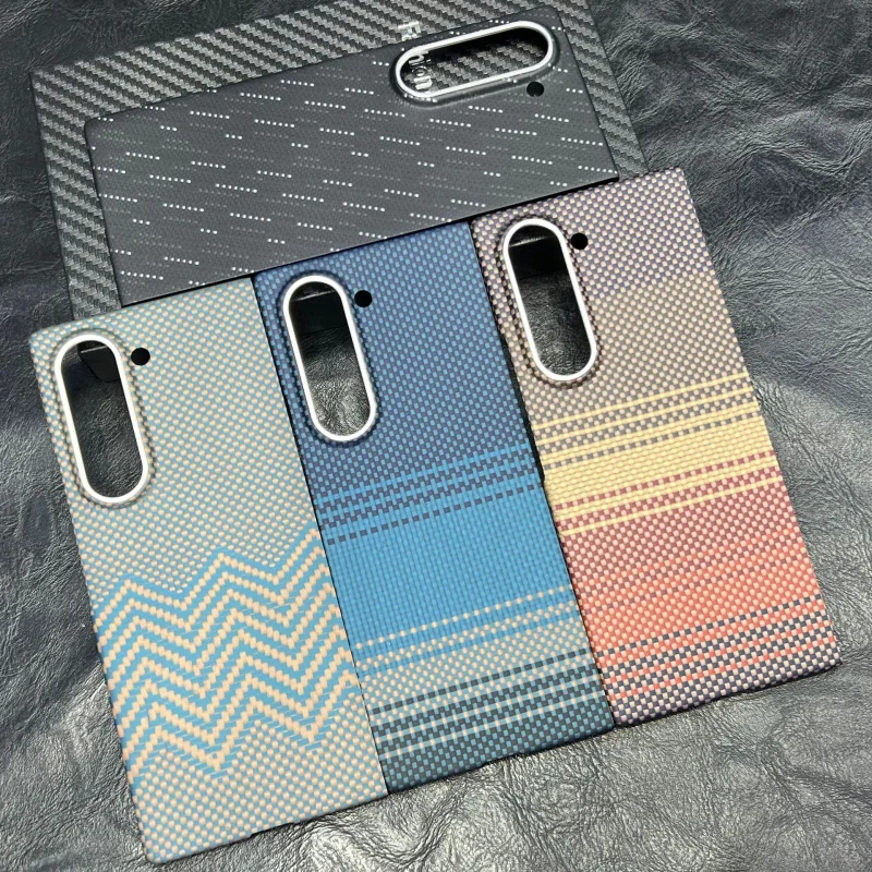 

Applicable to Samsung Z folld 6,Kevlar Phone Case Aramid Fiber ,fold5 Magnetic Business Case