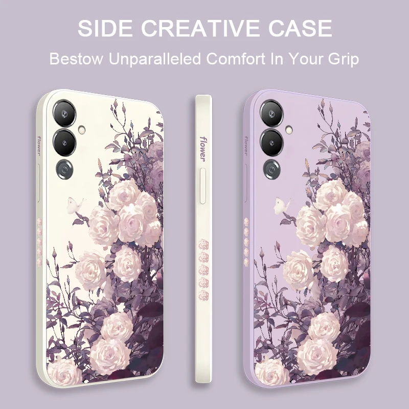 Butterfly Flowers Case For Infinix Tecno Camon 12 Air 15 16 17 30 Pro Premier Soft Silicone Shockproof Bumper Back Phone Cover