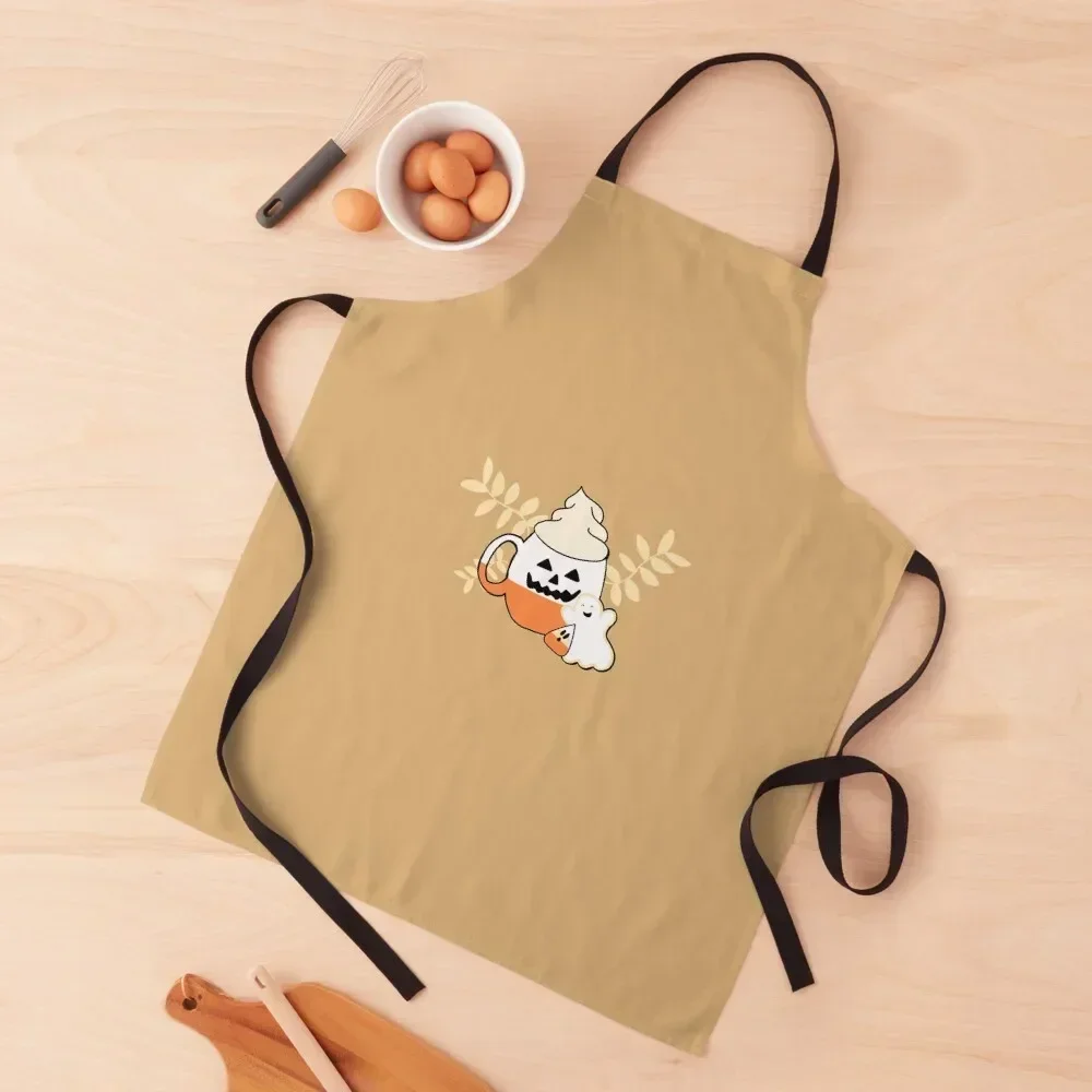

Autumn Leaves and Pumpkins Please Apron Art for home useful pieces Apron
