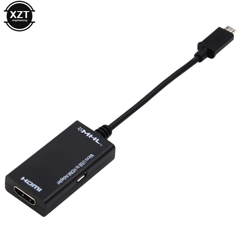 1080P HD Vable HDTV Sdapter Micro USB 5 Pin to HDMI-compatible Converter Adapter Video Cable for Android Phone TV Projector