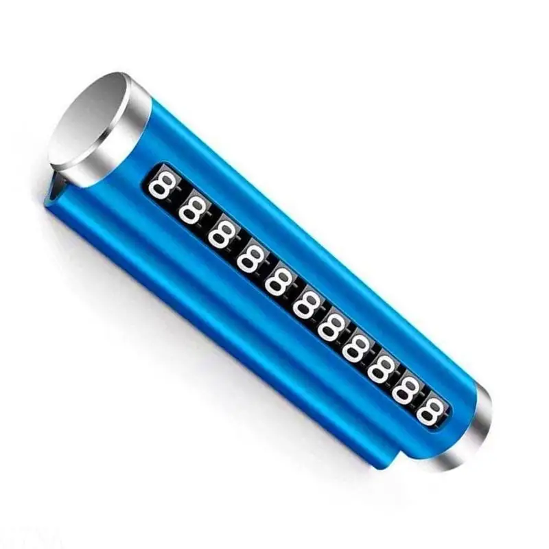 

G7NA Not Electronic Parking Aid Aluminum Temporary Plate Roller Car Accessory No Residues Number Plate Roller for Vehicles