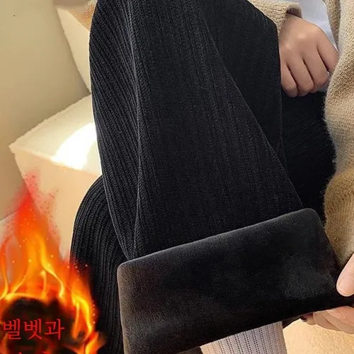 여성용 봄 가을 패딩 청바지 2022년 신상품 대형 탄력 고허리 넓은 팬츠 캐주얼 어머니 바지  Best5