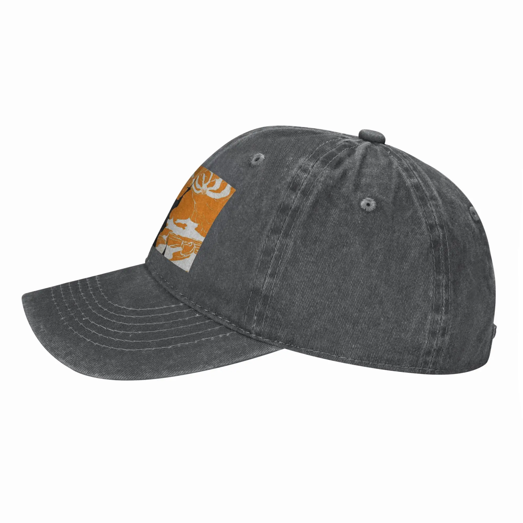Orange Ichigo kurosaki  Anime Bleach Washed Denim Cap Casual Baseball Caps Adjustable Hat Summer Unisex Baseball Hats