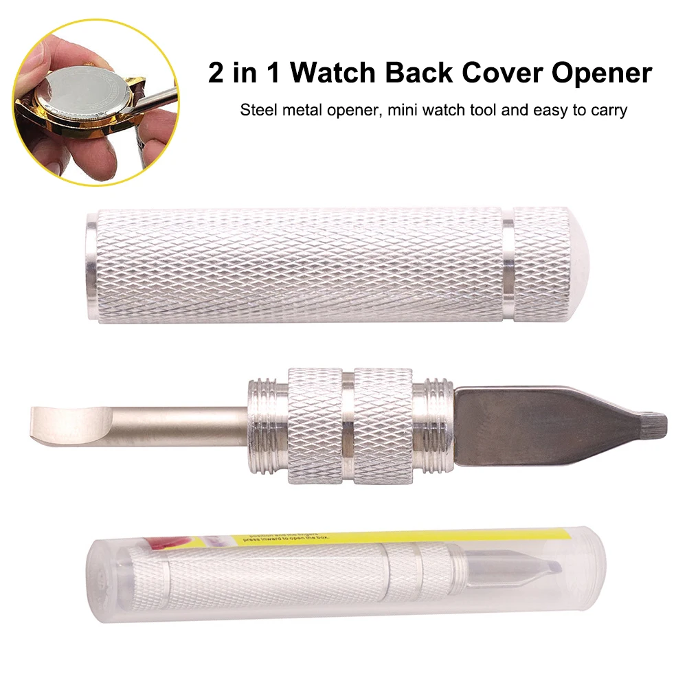 Watch Back Case Opener Knife Dual Head Cover Removal Battery Change Pry Remover Mini Portable Tool For Watch Case