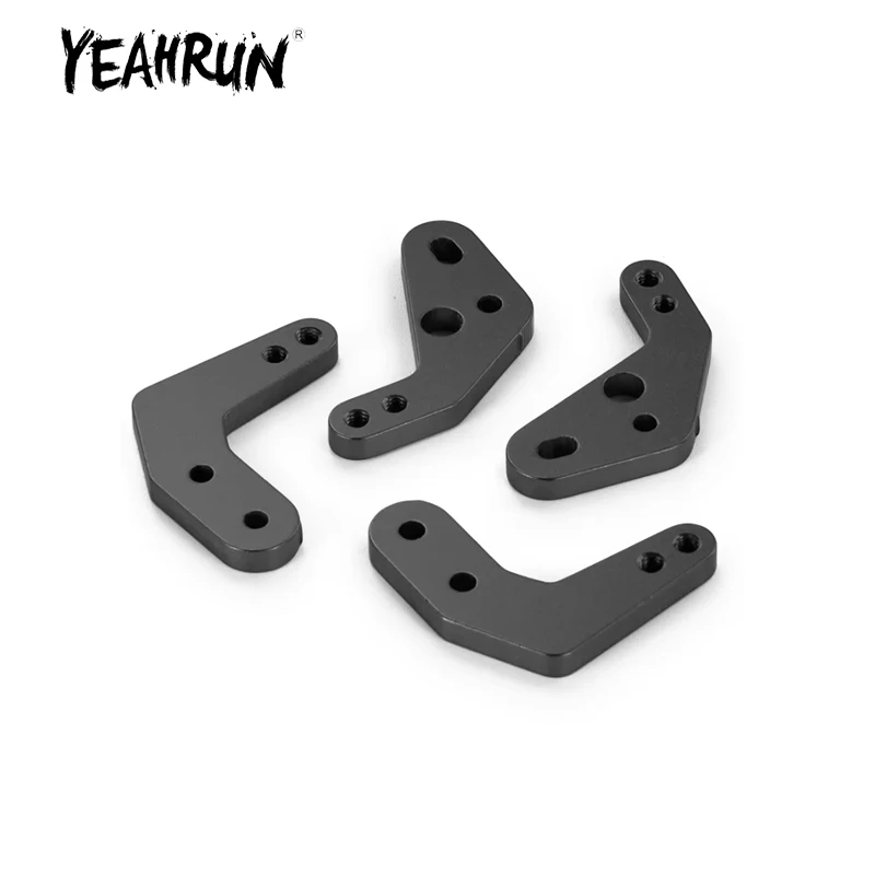 

YEAHRUN Black/Red Shock Mount Tower Suspension Extension Height Angle Stand for 1/10 RC Crawler Car Axial SCX10 II 90046 Parts