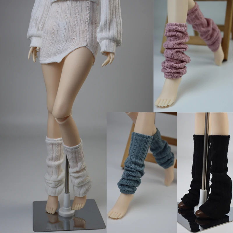 D04-B226 children handmade toy BJD/SD clothes 1/3 1/4 pink black blue Pile up socks 1pair