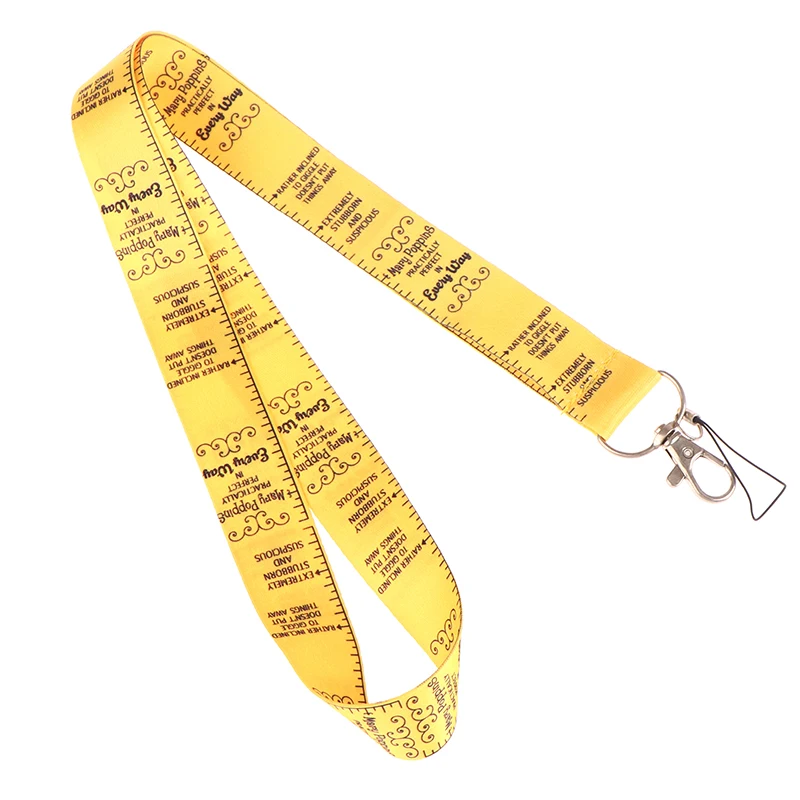 Mary Poppins Phone Lanyard Phone Strap Non-slip Anti-fall Lanyard Key Holder USB Adjustable Neck Lanyards