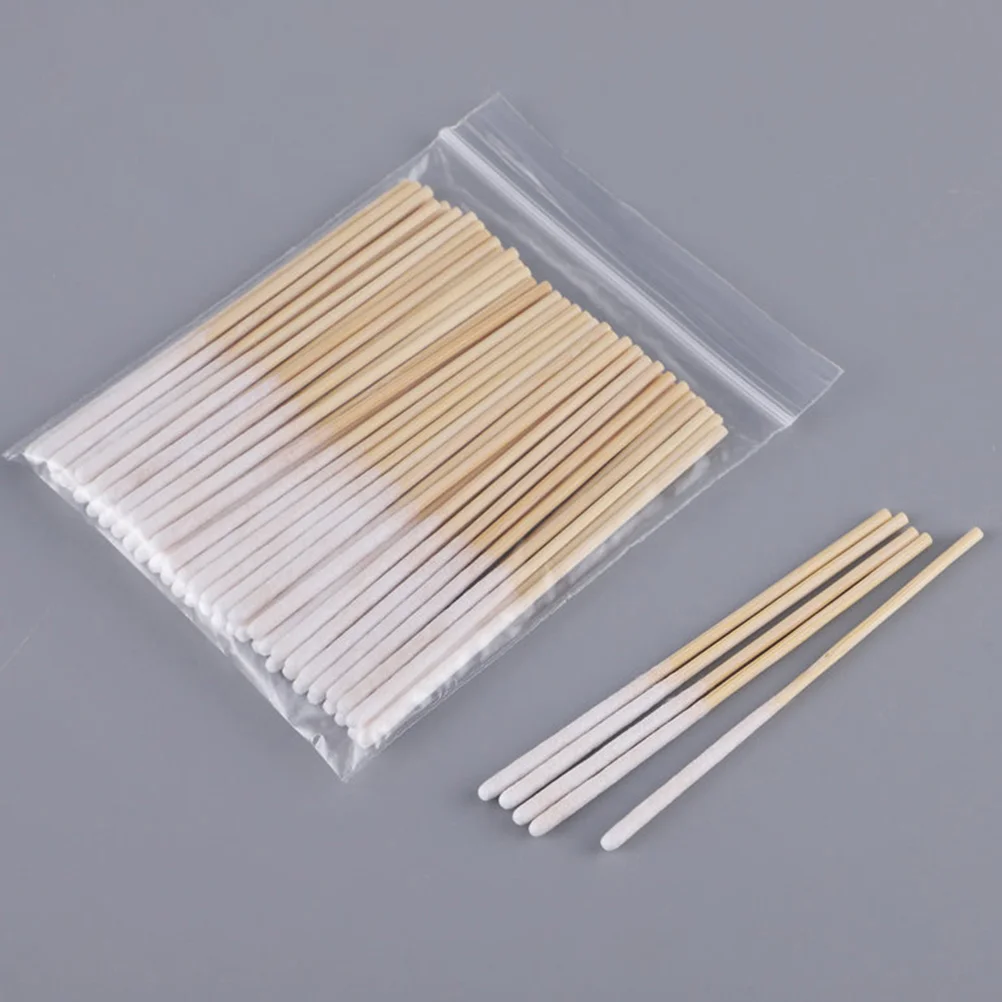 60 Pcs Beauty Applicator Cotton Swab Makeup Accessories Ear Cleaning Medical Women Bamboo