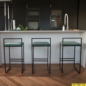 Ngân hàng Bar Banks Ghế Tabourrets Ghế ghế tối giản Chủ tịch Nhà hàng Nhà hàng Phòng khách Tính cách cao 8 Ghế thanh hiện đại bán hàng chính - 7