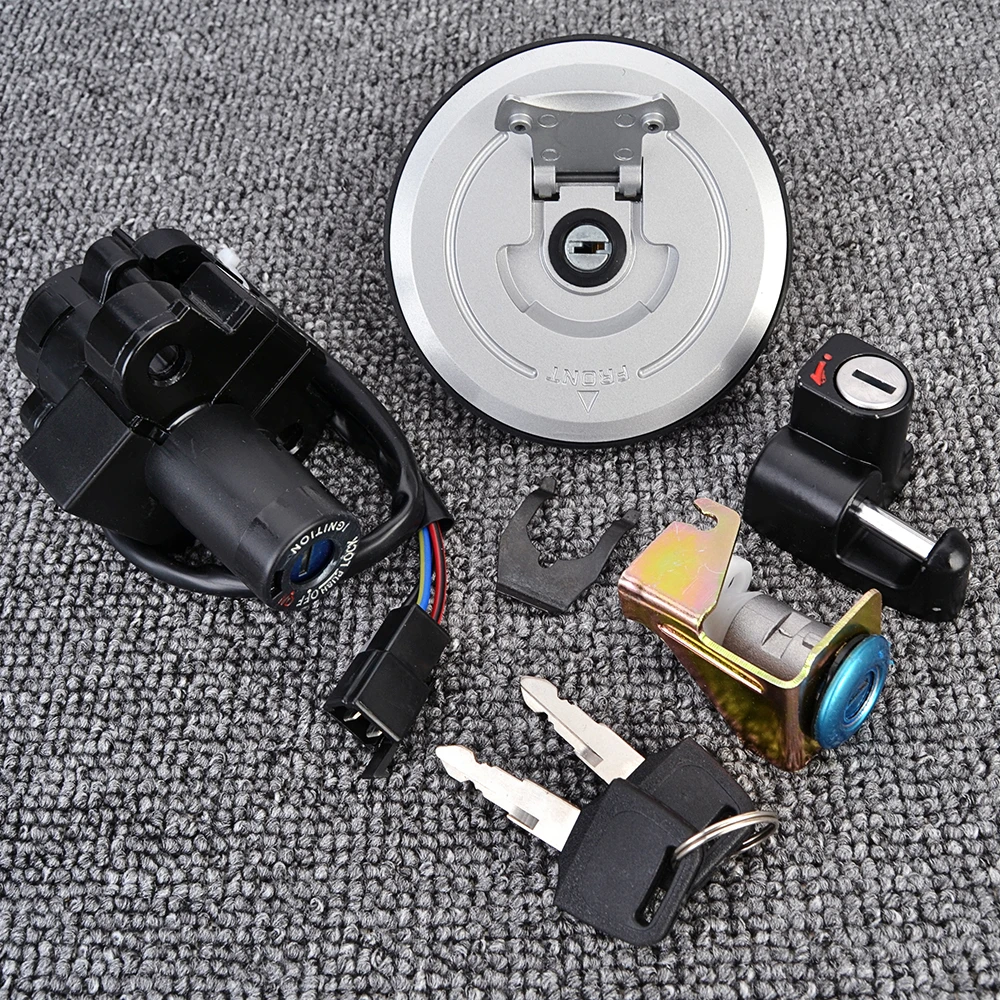 Tapa de combustible VTR250, interruptor de encendido, cerradura de asiento con llave para Honda VTR 250 MC33 1998 1999 2000 2001 2002 2003 2004 2005 2006 2007