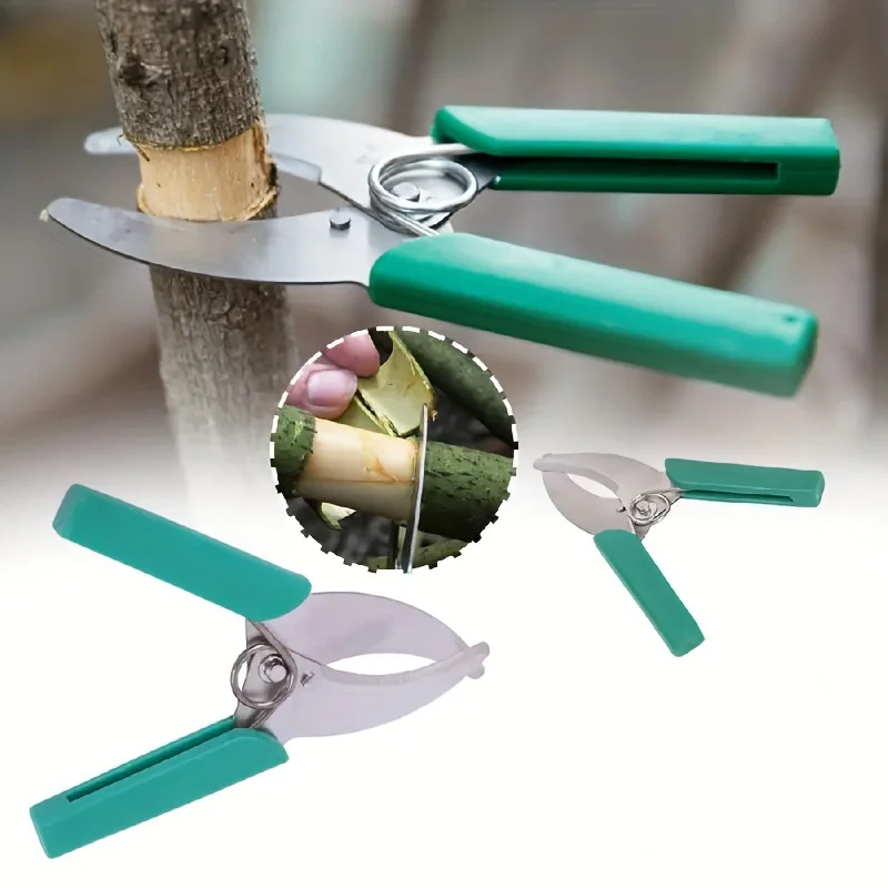 1PC Garden Tree Branches Ring Barking Cutter Sharp Stripping Peeling Knife  Scissor Girdling Shear Prunning Tool Garden Hand Too