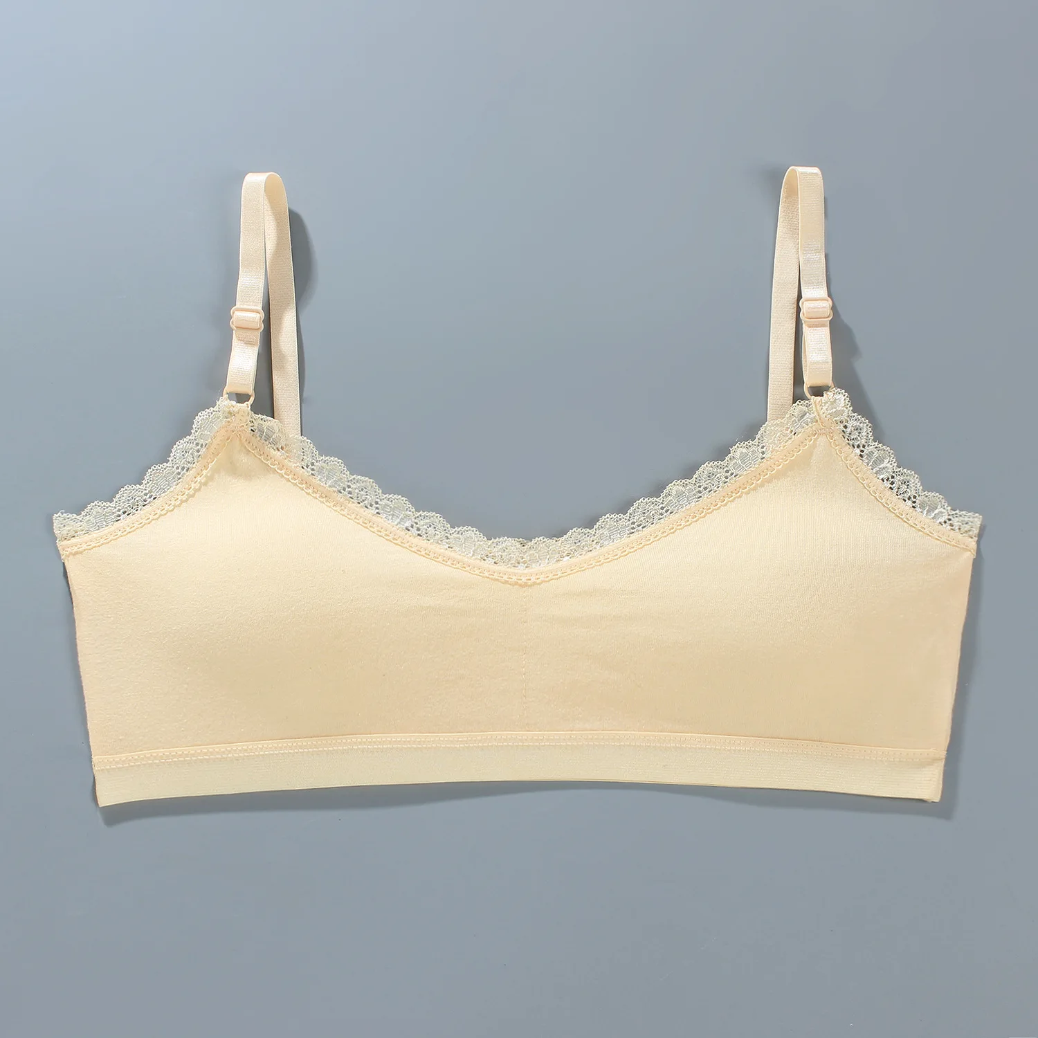 1PC Teen Girls Brassiere Underwear Cotton Kids Bra Lace Design Adolescente Girls Training Bras Breathable Teenage Girl Tops Crop