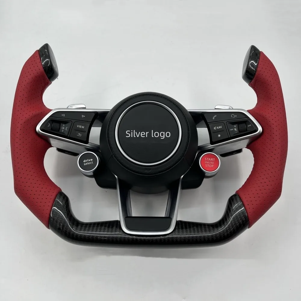 

For Audi A7 A8 universal multi-function steering wheel assembly custom steering wheel ( one-key start button+paddles)