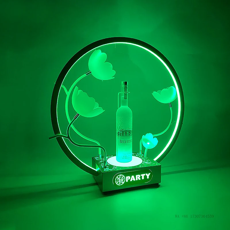 BarKTVWine display props, booth decoration, wine rack, illuminated wine stand, wine base, liquor holderLEDHigh-end champagne