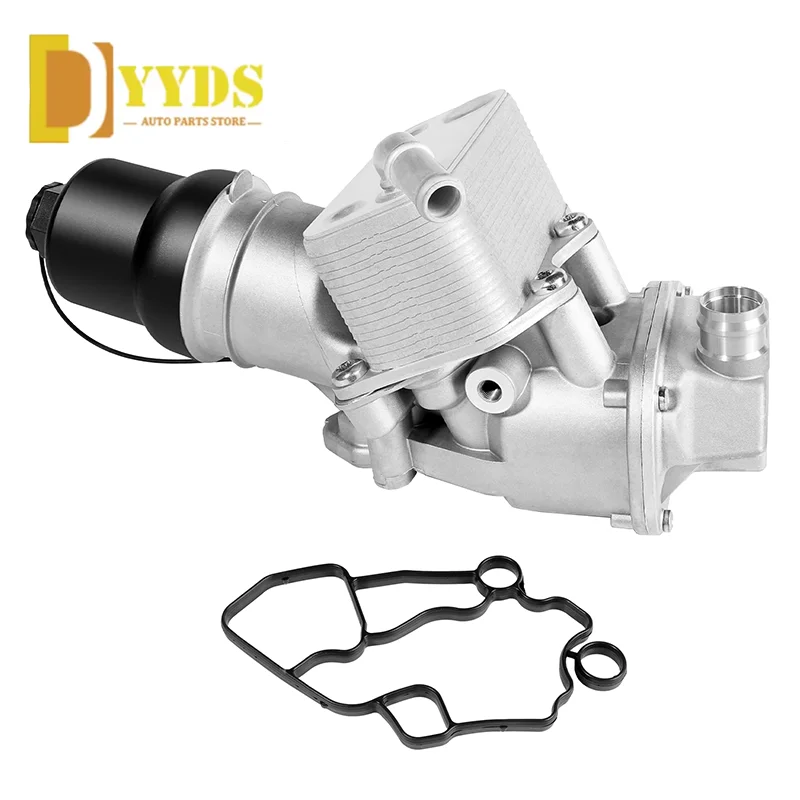 

Aluminium Oil Cooler Filter Housing with Oil Cooler 06F115397J For VW Jetta GTI Golf R Passat Audi A4 A3 TT TTS 2.0L 06F115397H