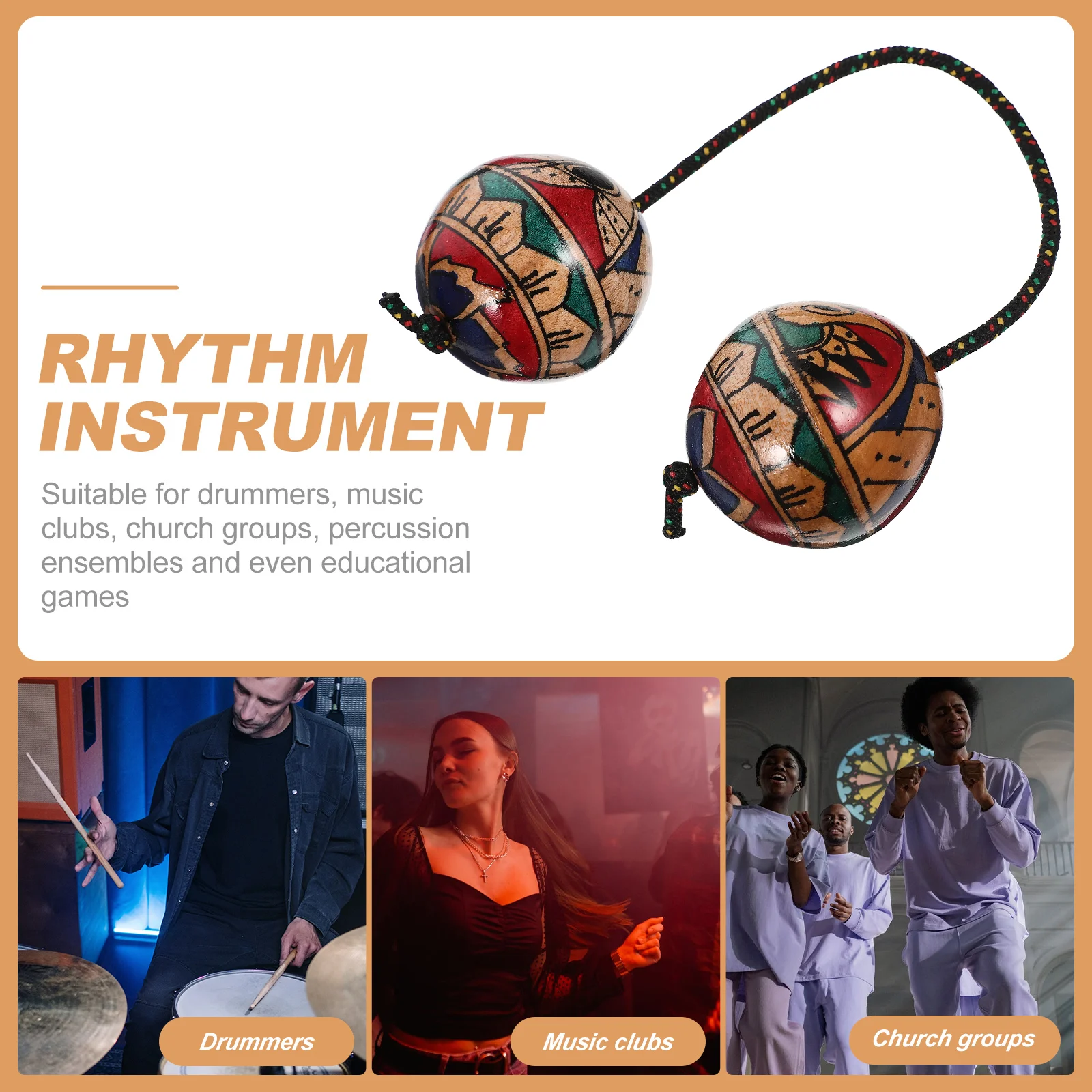 Instruments de musique Maracas à proximité de la main pour enfants, produits Dangthm, la même boule pour le groupe, cadeau de sable