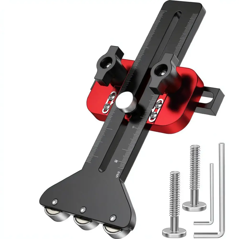 Woodworking Thin Board Cutting Positioner Roller Fence Guide Aluminum Alloy Sliding Track Precision Table Saw Accessory