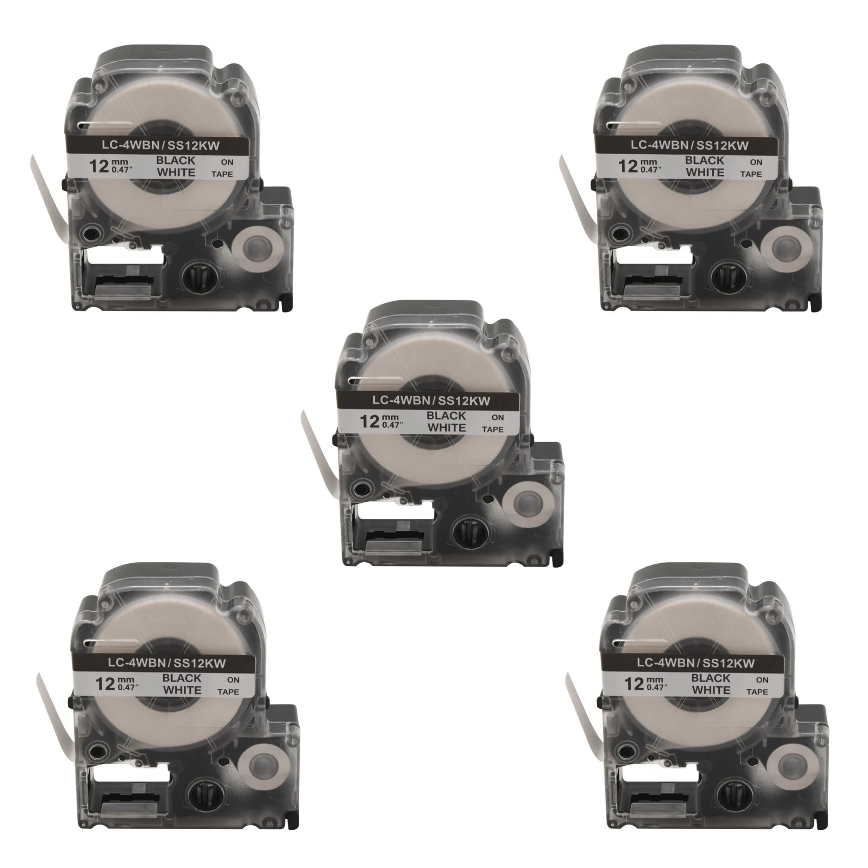 

Пакет A36T-25 заменяет ленты для этикеток LK-4WBN LC-4WBN9(SS12KW) для Epson Labelworks LW300 LW400 LW500 LW700 черный на белом
