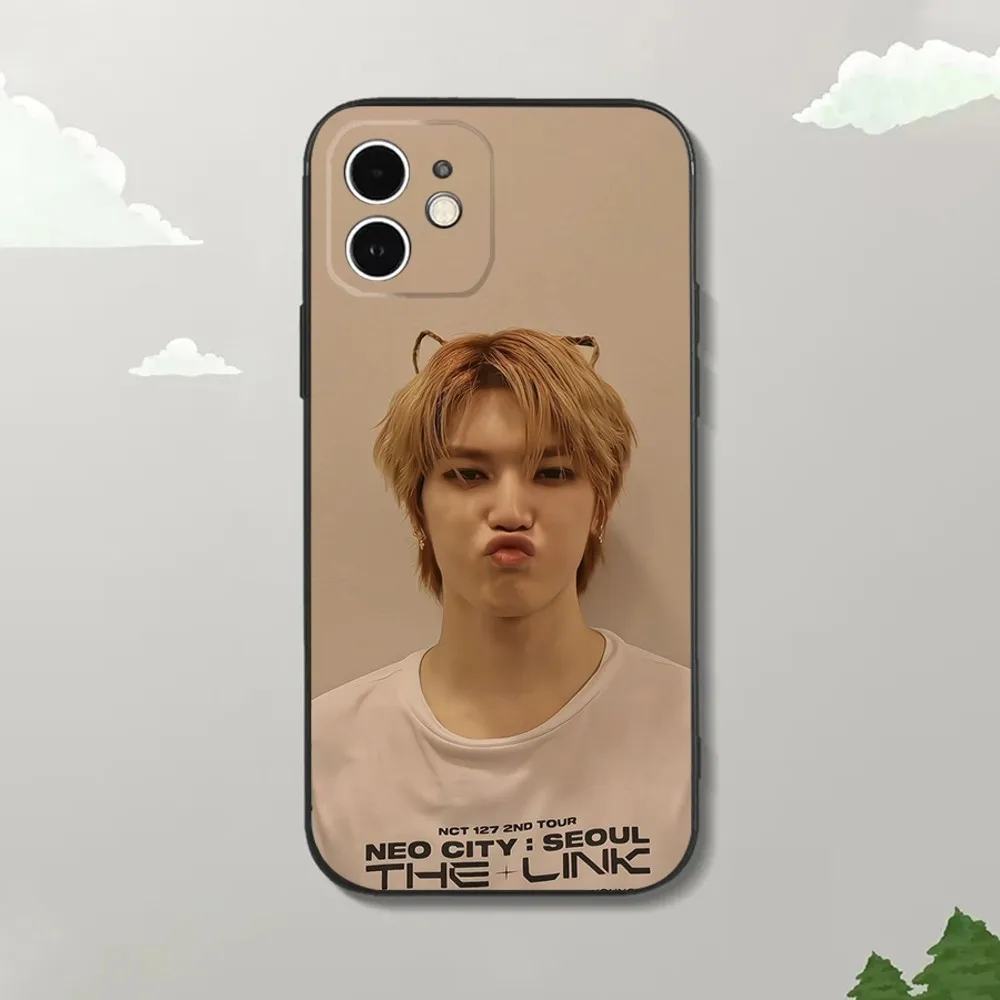 N-NCTS-S T-Taeyong L-Lee Phone Case For iPhone16,15,14,13,12 Mini 11 Pro XR,X,XS,MAX 7,8 Plus Silicone Cover Soft Black