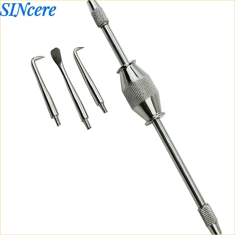 Dental Crown Remover Tool Stainless Steel Dental Automatic /Manual Removing Crown Tool Dentistry Cleaning Filling Teeth Tool tandorio nh35a date polished 36mm 39mm automatic watch for men sunburst dial rubber strap green luminous screw crown