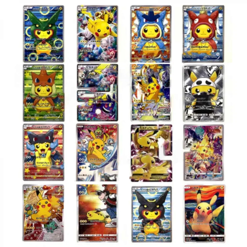 25 sztuk/zestaw Pokémon gra karty kolekcjonerskie Ptcg Diy japonia Mario Bros Pikachu gwiazda Flash karta laserowa kolekcjonerskie zabawki dla dzieci