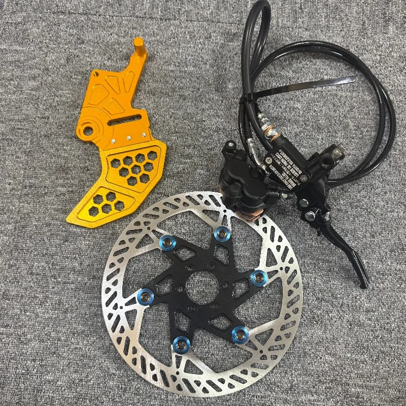 Rear Hydraulic Disc Brake Assembly Kit Caliper with Master Cylinder Lever for Surron Light Bee X S Talaria E-Dirt Bike Upgrade