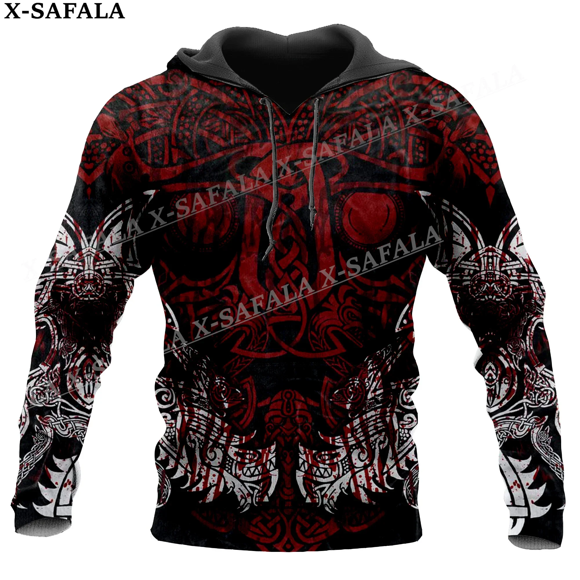 

Tattoo Symbol Viking Armor Raven 3D Print Hoodie Man Women Pullover Sweatshirt Hooded Jersey Coat Tracksuits-6