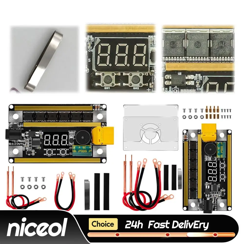 

Набор для точечной сварки GX591 DIY: поддержка сварки никелевых листов 0,1-0,2 мм, плата управления точечной сваркой 12В, инструмент для точечной сварки аккумуляторов 18650