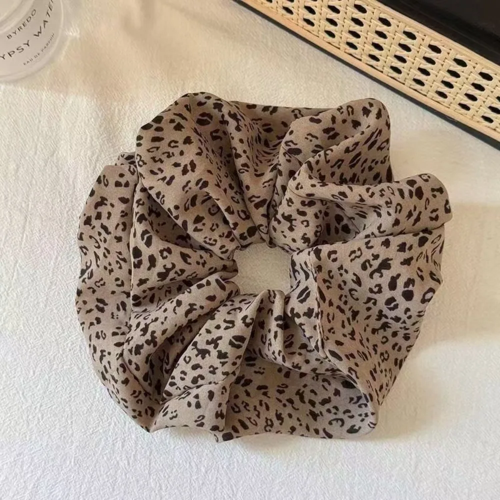 1/2 قطعة ليوبارد طباعة Scrunchie خمر مثير نمط الكمال جريئة تسريحات الشعر اليومية تبدو العصرية إكسسوارات الشعر النساء مثالية الرجعية #6