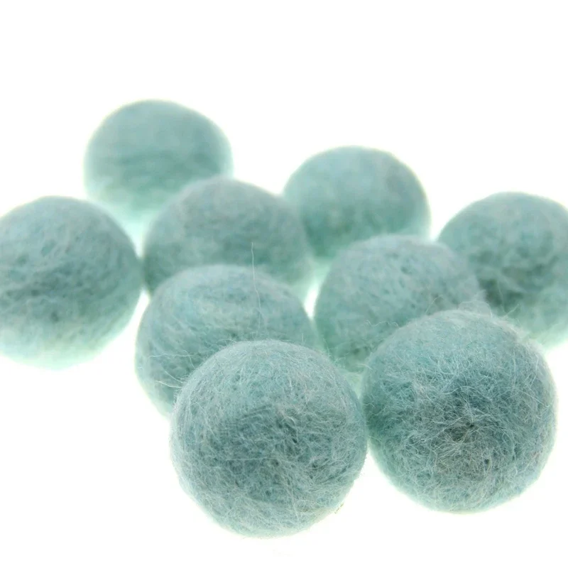 Round Wool Felt Balls, Pom Poms, Handmade DIY Christmas Gifts, 3cm, 10Pcs per Lot