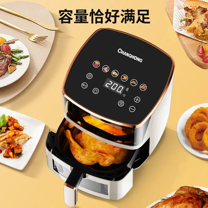 Air Fryers Without Oil Hot Air Electric Fryer with Viewable Window Touch Screen Home Deep Fryer AirFryers machine EU 220V