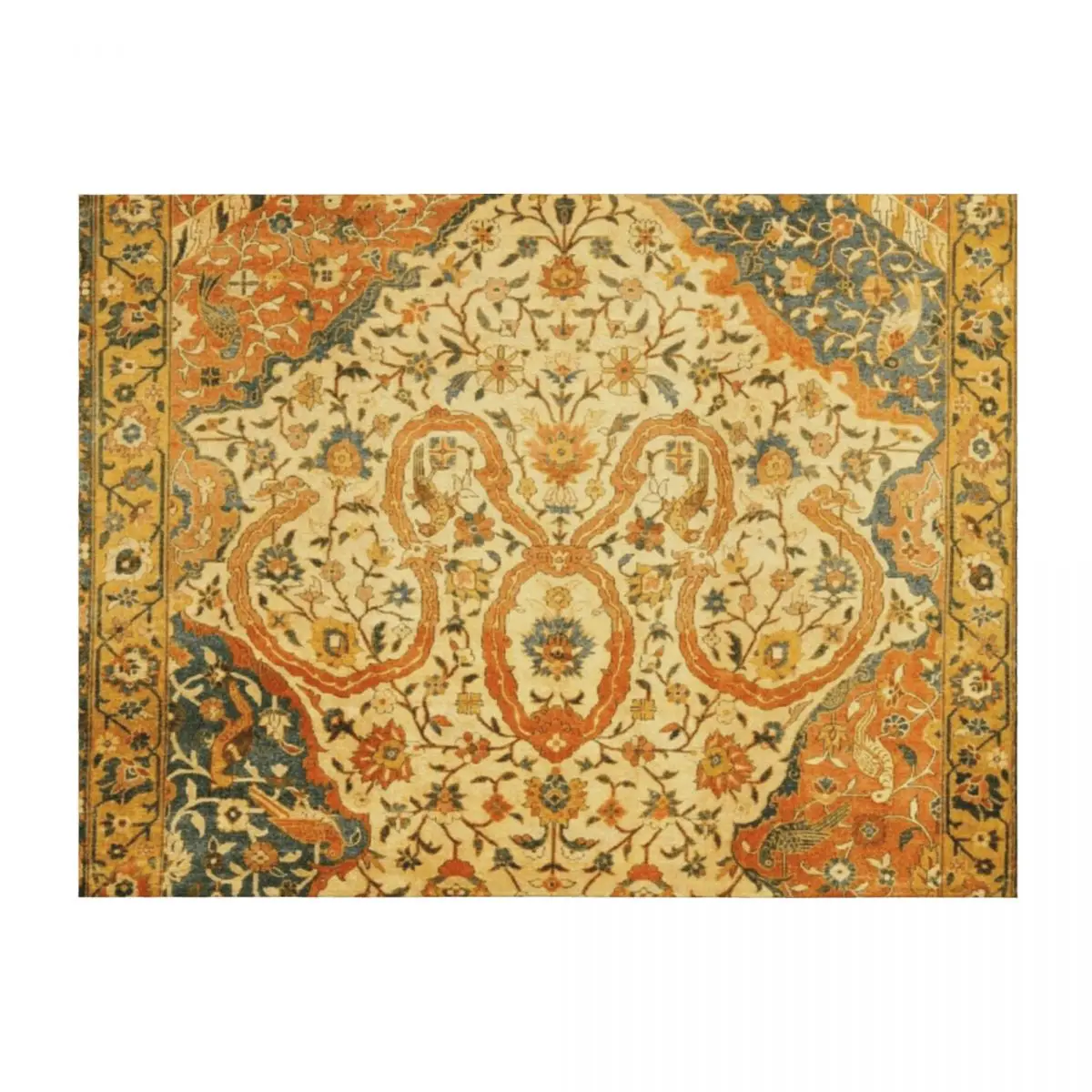 

Antique Indian Rug Print Throw Blanket Thermal For Sofa Thin cosplay anime Summer Blankets