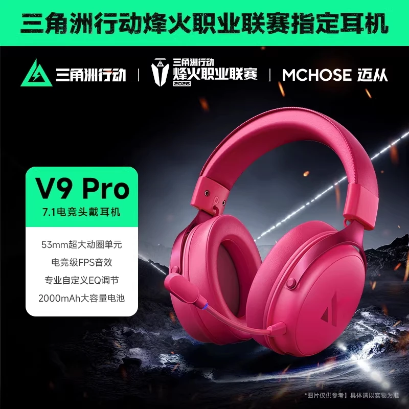 

Гарнитура MCHOSE V9 Pro с микрофоном, три режима подключения, беспроводные Bluetooth-наушники для ПК, игровые аксессуары V9 Pro MCHOSE