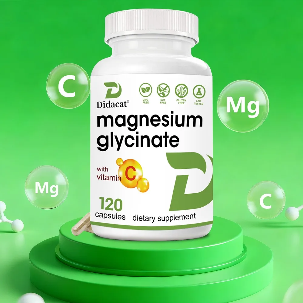 Magnesium Glycinate + Zinc Supplement Capsules, High Absorption, Support Sleep Health, Bone Joint, Brain, Strengthen Immune