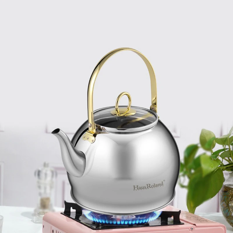 

HausRoland kettle, stainless steel kettle, gas stove, hot water kettle, gas kettle, capacity 2.5L