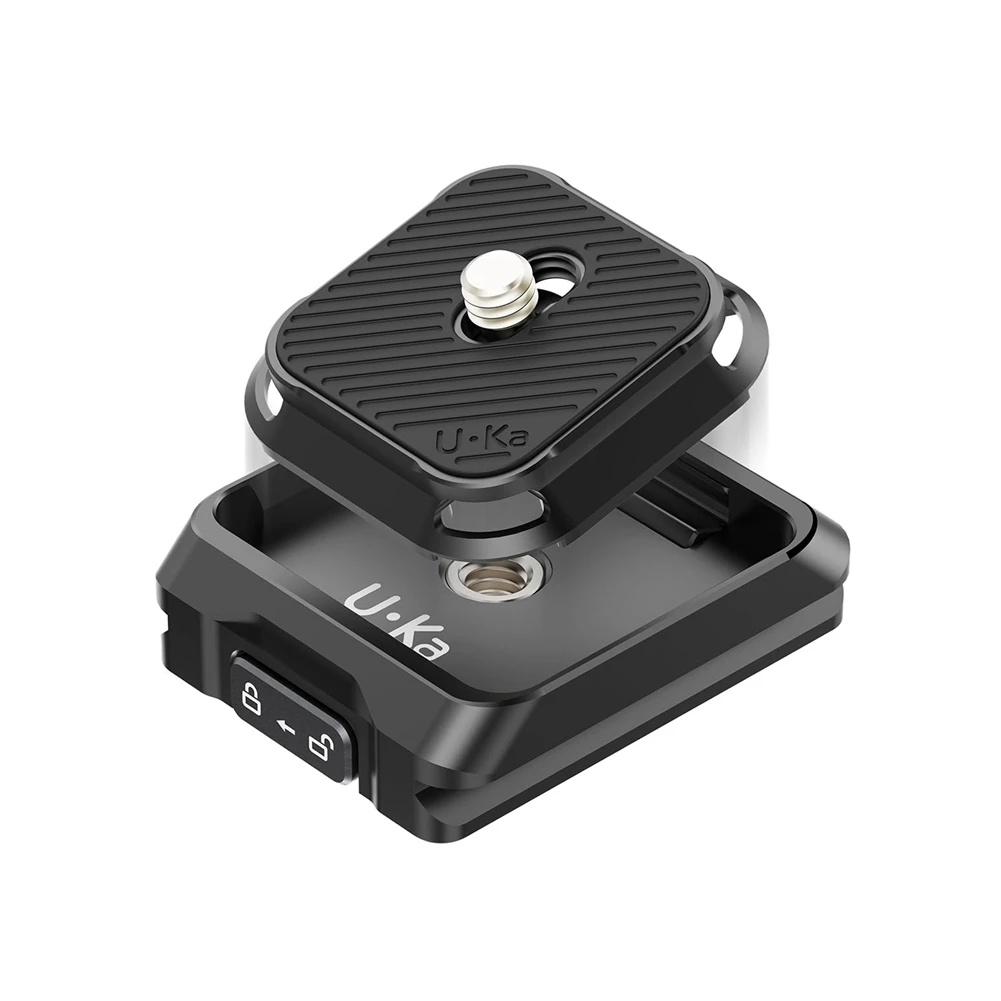 ULANZI UKA01 Camera Quick Release Plate Kit Arca/F38 Interface Plate Mount Quick Setup System for Sony/Nikon/DJI/Fuji