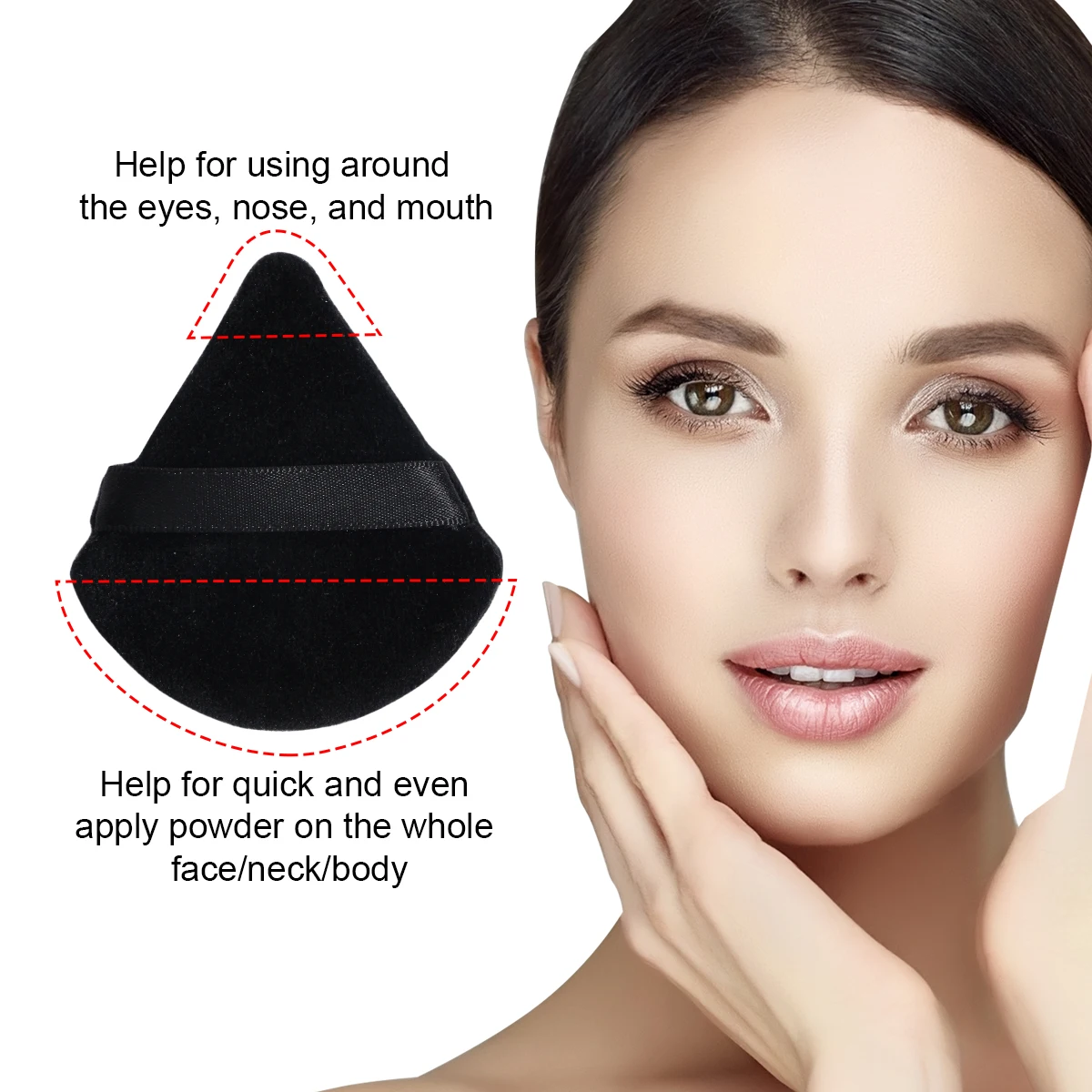 MAANGE 12 pz/set trucco Puff triangolo piumino da cipria Soft Beauty Egg Sponge Finger Puff per crema liquida strumenti per il trucco cosmetico