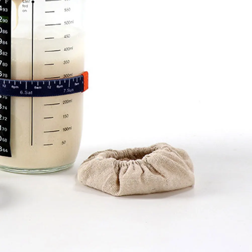 

3pcs Fermentation Tank Cloth Lid Reusable Sourdough Starter Jar Cover For Glass Bottle Canning Jars Storage Caps Kitchen Jar