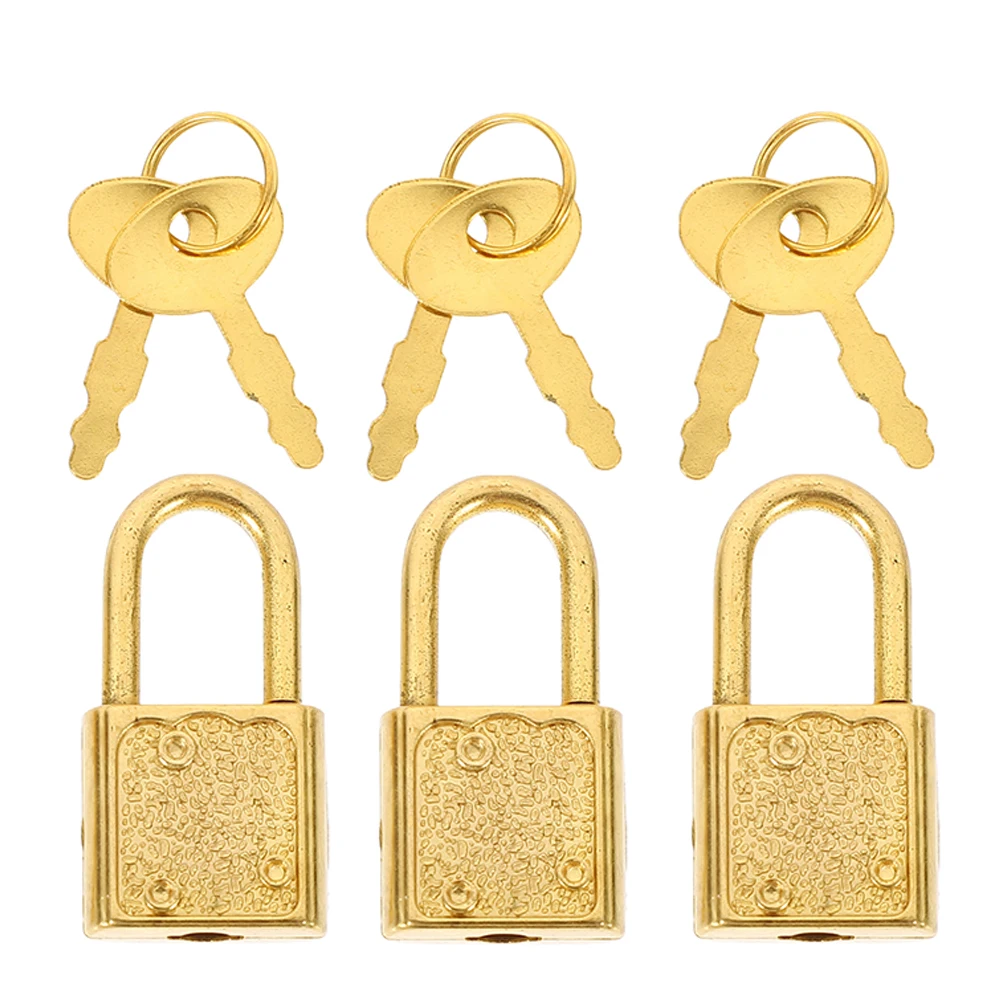 

Retro Treasure Box Padlock Set Safe Light Wear Resistance Practical Easy Install Wooden Box Plastic Cabinet Part Mini Locks