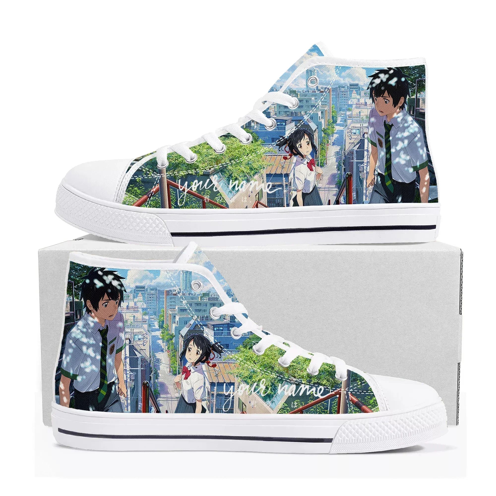 Men Shoes Name - Tênis Cano Alto Personalizados de Alta