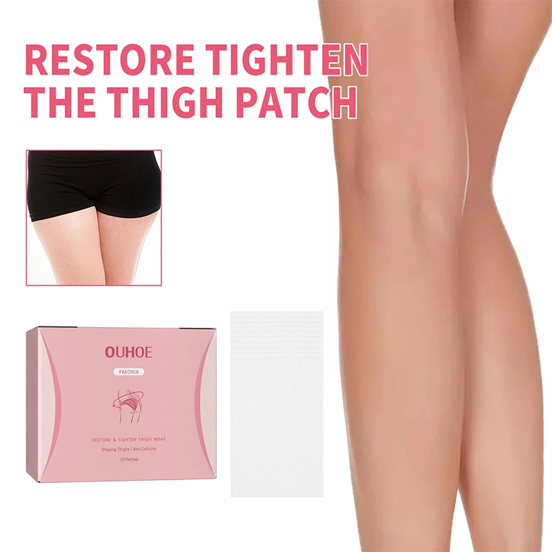 10PCS Tightening Sagging Skin Leg Lift Tape Thigh Patch Invisible Anti-cellulite Sticker Reduce Fine Lines Slimming Beauty Legs