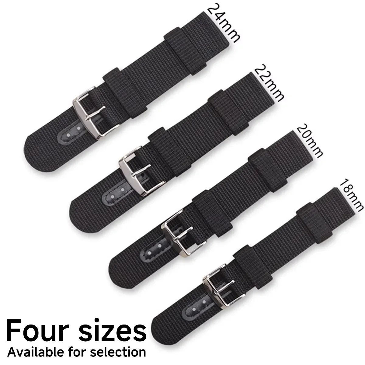 High Quality Nylon Canvas Watch Band Woven Soft Belt Universal Bracelet for Men Women Sport Wrist Band 18mm 20mm 22mm 24mm