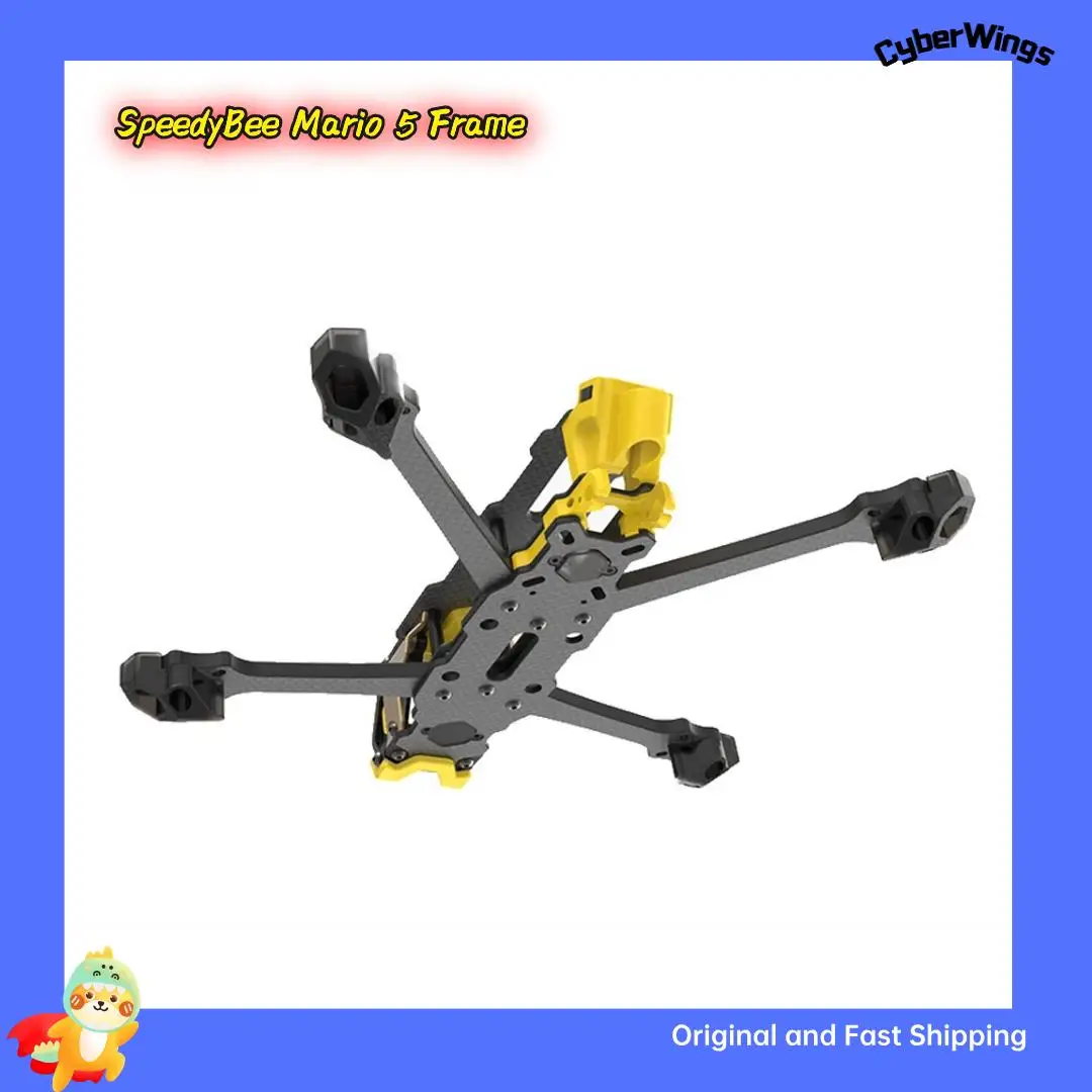 SpeedyBee Mario 5 Frame DC / XH ADV/PRO with New Design Carbon Fiber Arms with LED Strip Channels