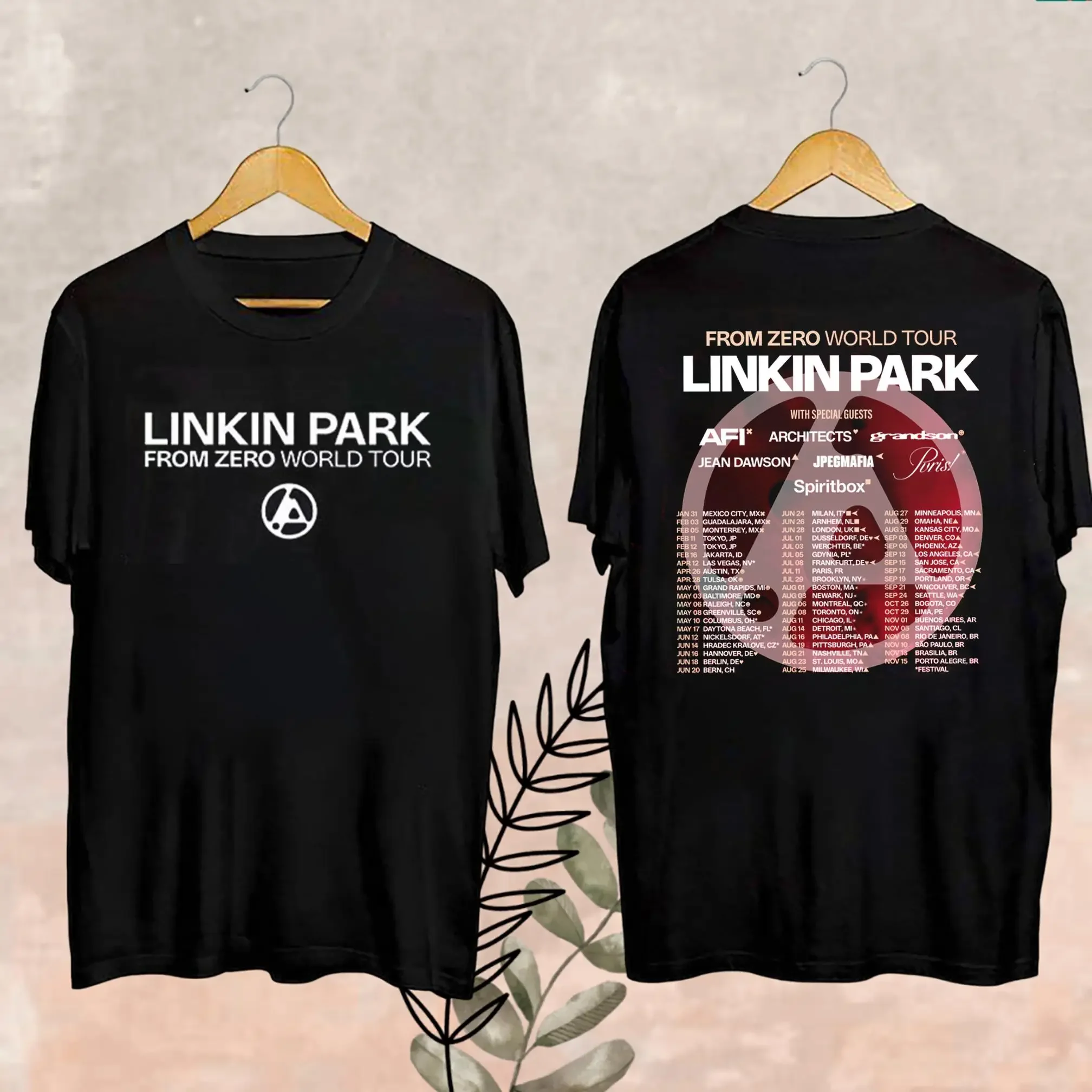

Модная официальная мужская футболка Linkin-Park From Zero World Tour унисекс Harajuku с круглым вырезом и коротким рукавом, поп-музыкальная рубашка, подарок фанату