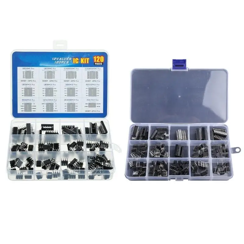 652F Darlington Photocouplers Timers Osciallators Quad Opamps Comperators Double-run Amplifiers IC Chips LM324 LM339 120pcs