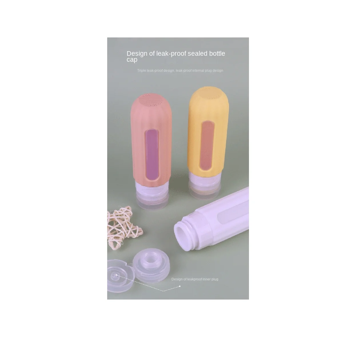 Travel Bottles for Toiletries, Travel Size Containers, Leak Proof Refillable Travel Accessories for Shampoo Conditioner