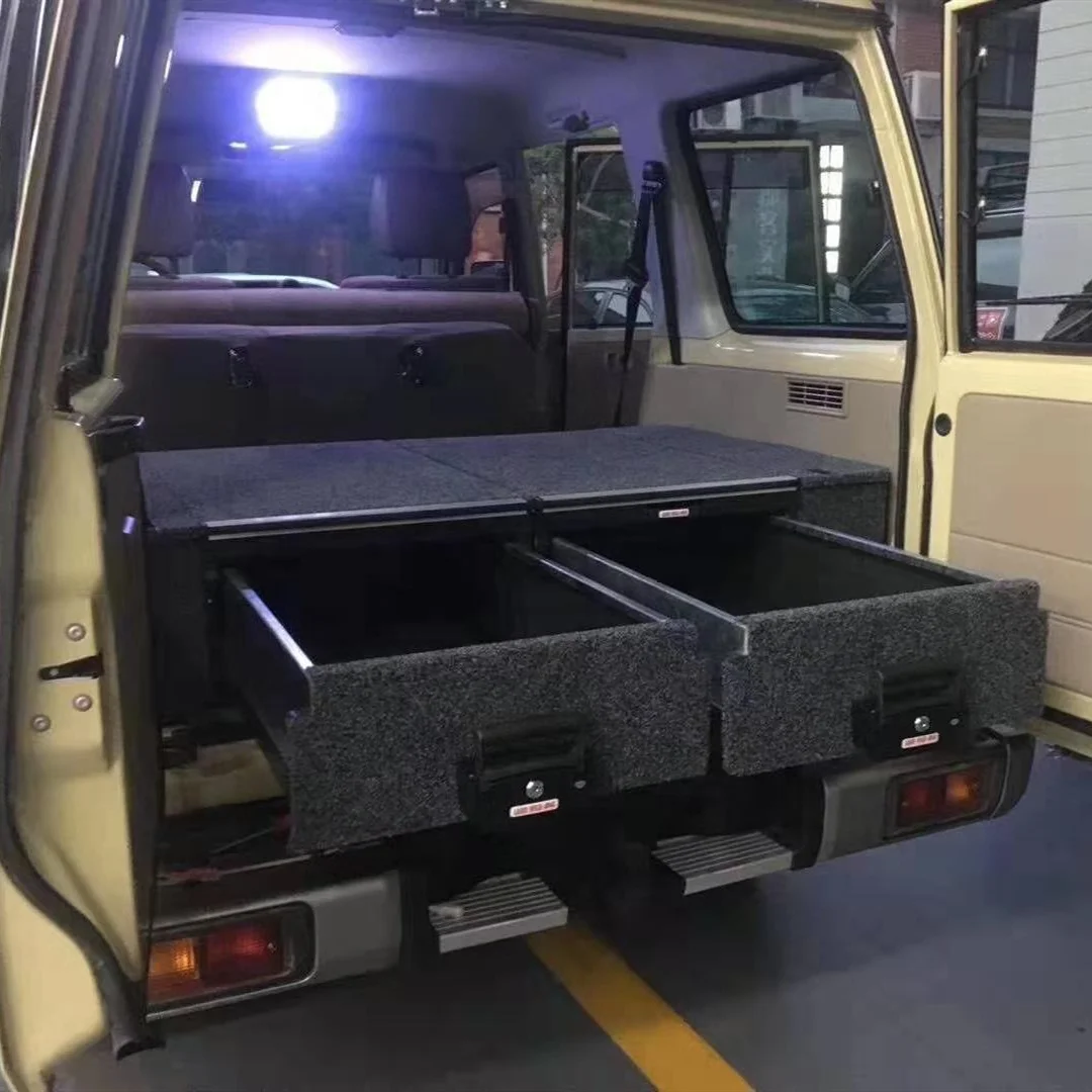 Car Locker Unity4wd 4x4 Car Drawer System for  FJ150 Sliding Drawer System