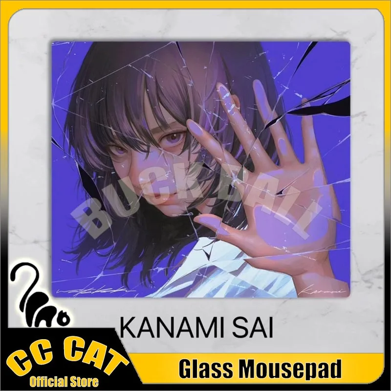 

Replica KANAMI SAI Glass Mouse Pad kanami The SAI II Gaming MousePad Smooth 490*430 Desk Duplicate Edition Mat Glass Pad For fps