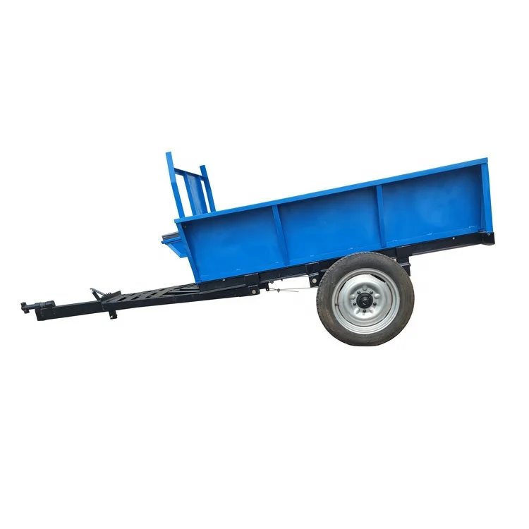 2025Fornitura in fabbrica Rimorchio per trattore da 10 tonnellate Trattore manuale per rimorchio ribaltabile agricolo da 3 tonnellate con rimorchio